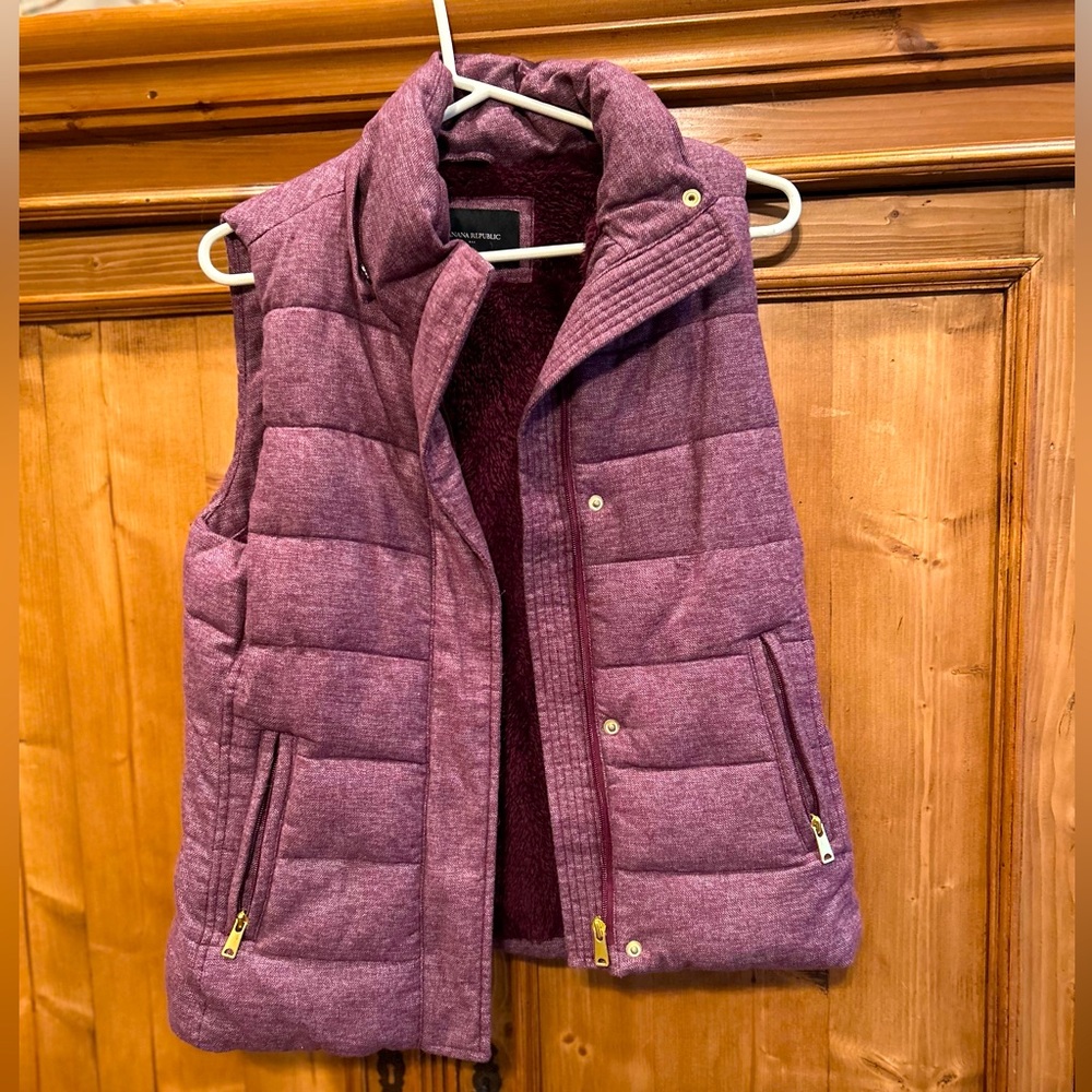 Banana Republic vest with detachable hood